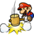 Artwork of Mario from Paper Mario: The Thousand-Year Door