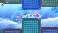 The third 10-flower coin in Badge Challenge Dolphin Kick I in Super Mario Bros. Wonder