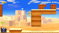 A desert Super Mario 3D World course