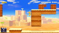 A desert Super Mario 3D World course