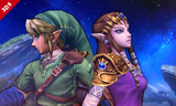 Link and Zelda.