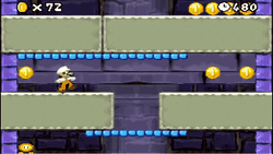 Shifting walls in New Super Mario Bros.