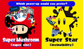 Artwork for the Super Mario-themed Splatfest