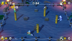 Metal Detectors minigame from Super Mario Party