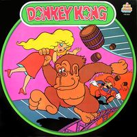 Front cover from the obscure Donkey Kong Goes Home vinyl.