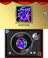 The record player playing "Body Rock"
