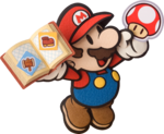 Artwork of Mario from Paper Mario: Sticker Star