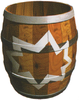 Artwork of a Blast Barrel from Donkey Kong Country