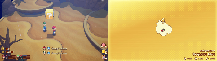 First block in Dropplet Islet from Mario & Luigi: Brothership