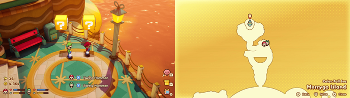 ? blocks 10-11 in Merrygo Island from Mario & Luigi: Brothership