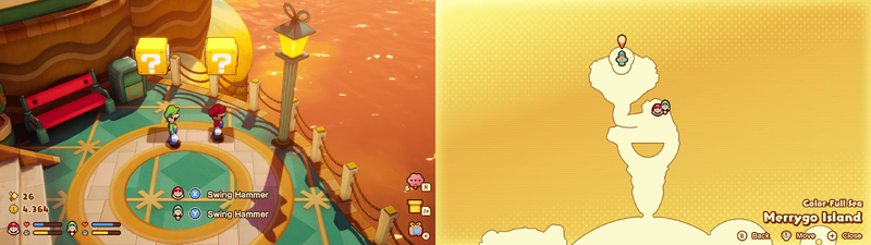 ? blocks 10-11 in Merrygo Island from Mario & Luigi: Brothership