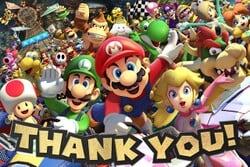 Thank You image found at the end of the Mario Kart 8 Deluxe – Booster Course Pass end credits.