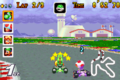Yoshi and Toad in the go-kart