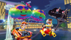 Mario and Daisy on Singapore Speedway 2
