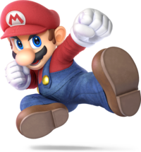 Artwork of Mario from Super Smash Bros. Ultimate