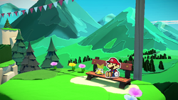 The banner image for Paper Mario: The Origami King on Nintendo Music.