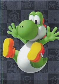 Yoshi silver card from the Super Mario Trading Card Collection