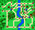 Map in the SNES version