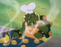 King Koopa grilling