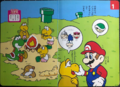 Super Mario Picture Book with Peel-and-Release Stickers 6: Let's Bring Back the Shells