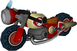 The model for Mario's Sneakster from Mario Kart Wii