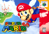 North American box art of Super Mario 64.