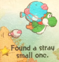 "Found a stray small one." discovery from Bafloonder Habitat in Yoshi and the Mysterious Book