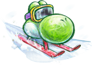 Bobsled Yoshi from Yoshi's New Island
