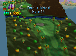 Hole 14 of Yoshi's Island from Mario Golf