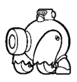 A Miiverse stamp of a Cannon Kong