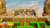 Captain Toad under the effects of a Double Cherry in Double Cherry Palace.
