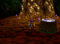 A set of purple Bananas in Fungi Forest.