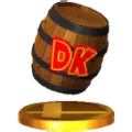 Super Smash Bros. for Nintendo 3DS (DK Barrel, trophy)