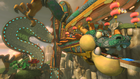 An overview of Dragon Driftway from Mario Kart 8