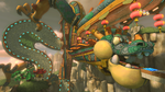 An overview of Dragon Driftway from Mario Kart 8