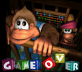 Donkey Kong Country 3: Dixie Kong's Double Trouble! Game Over screen