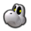 Dry Bones's head icon in Mario Kart 8 Deluxe.