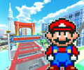 The course icon of the R/T variant with Mario (SNES)