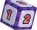 Artwork of a Cursed Dice Block in Mario Party Superstars