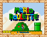 Mario Roulette title screen
