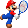 Artwork of Mario from Mario Tennis Open