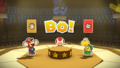 Mario facing off against a Koopa Troopa in a Roshambo Temple