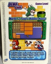 World 7-2 Toad's Hidden House demo card from Super Mario Advance 4: Super Mario Bros. 3