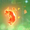 Squared screenshot of a Fiery Note Piranha from Super Mario Bros. Wonder.