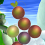 In-game screenshot of giant grapes in Super Mario Galaxy 2.