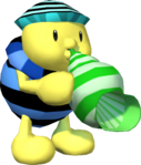 A Noki playing the conch in Super Mario Sunshine