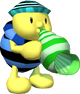A Noki playing the conch in Super Mario Sunshine