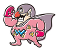Sticker of Wario-Man from Super Smash Bros. Brawl.