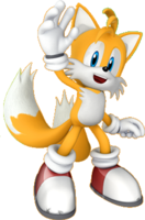 Artwork of Miles "Tails" Prower for Mario & Sonic at the Rio 2016 Olympic Games Arcade Edition.