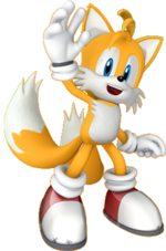 Artwork of Miles "Tails" Prower for Mario & Sonic at the Rio 2016 Olympic Games Arcade Edition